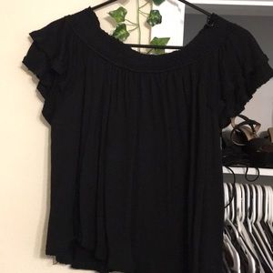 Off the shoulder crop top